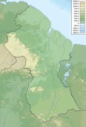 King George VI Falls is located in Guyana