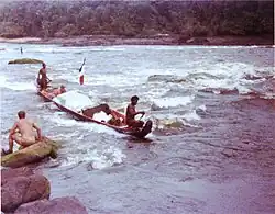 The Lensidede rapids in 1979