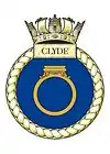 HMS Clyde's crest