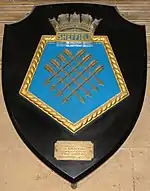 HMS Sheffield plaque 1941