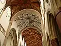 Church wooden ceiling