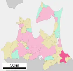 Location of Hachinohe