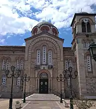 The stone-built church of Saint Basil in Selianitika (Summer 2018).