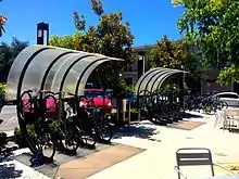 Bike parking shelters