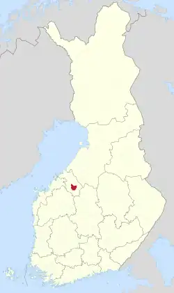 Location of Halsua in Finland