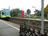 A Westfalenbahn train at the station.