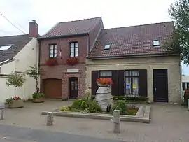 The ancient town hall of Hames-Boucres