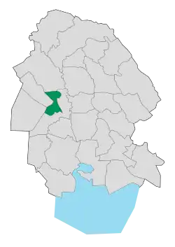 Location of Hamidiyeh County in Khuzestan province