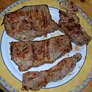 Cooked skirt steaks