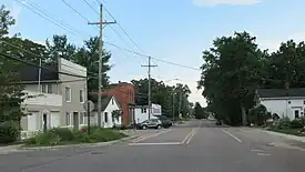 Looking south along Hartland Road