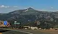 Hawkins Peak seen from Red Lake Vista Point along California State Route 88 at Carson Pass