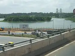 Hebbal Lake seen from flyover