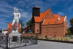 Neptune fountain and Saints Peter and Paul Church