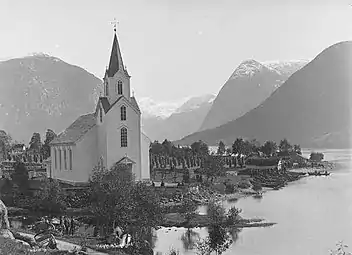 View of the church from the 1880s-1890s