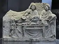 Hellenistic banquet scene