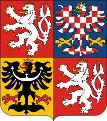 Coat of arms of the Czech Republic (1990–1992)