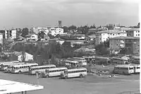 Herzliya in 1964, with the Central Bus Station in the foreground