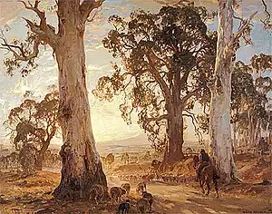 Hans Heysen, Droving into the Light, 1921