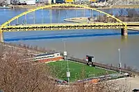 Highmark Stadium as seen from Mount Washington