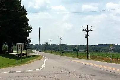 Eastern terminus in Dardanelle