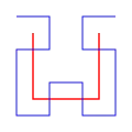 Hilbert curves, first and second orders