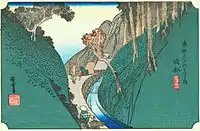 Hiroshige's depiction of the pass