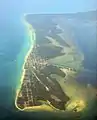 Aerial view of Holbox