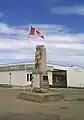 Cenotaph in middle of main street