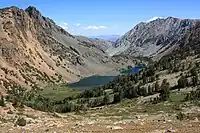 South aspect of Epidote Peak (left) above Hoover Lakes