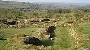 Hound Tor Longhouses general view