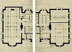 Basement plan, 1896.