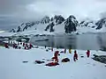 Campers on Hovgaard Island