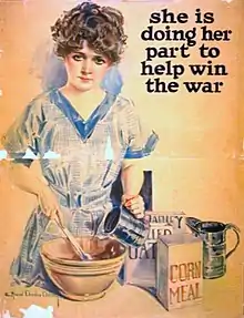 World War I US poster calling girls to help out.