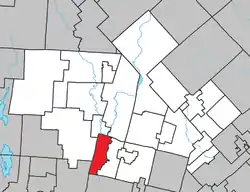 Location within Les Laurentides RCM