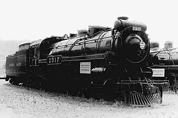 No. 2317 on static display at Steamtown U.S.A. in Bellows Falls, Vermont