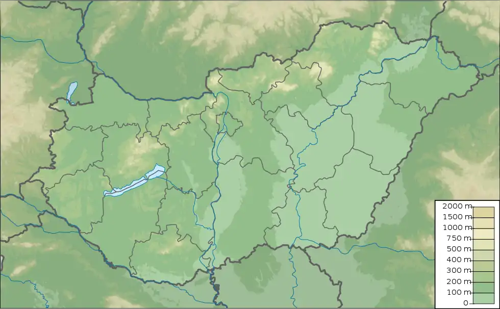 Ózd is located in Hungary