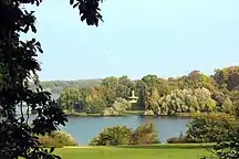 Glienicke Hunting Lodge, as seen from Babelsberg Park