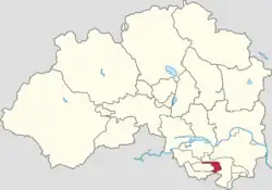 Location of Huoying Subdistrict within Changping District