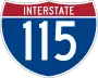 Interstate 115 marker