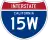 Interstate 15W marker