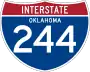 Interstate 244 marker