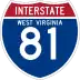 Interstate 81 marker