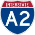 Interstate A-2 marker