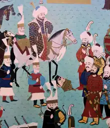 Mehmed II and Ughurlu Muhammed (Hünername)