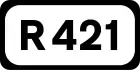 R421 road shield}}