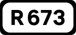 R673 road shield}}