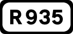 R935 road shield}}