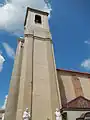 One of the church's belfries