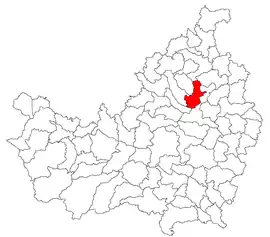 Location in Cluj County