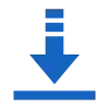 Down-looking arrow over a flat surface (a line)